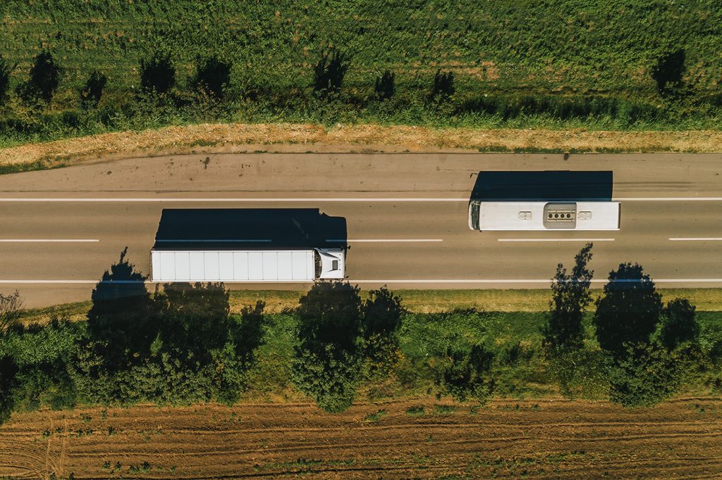 drone is operated from a moving vehicle