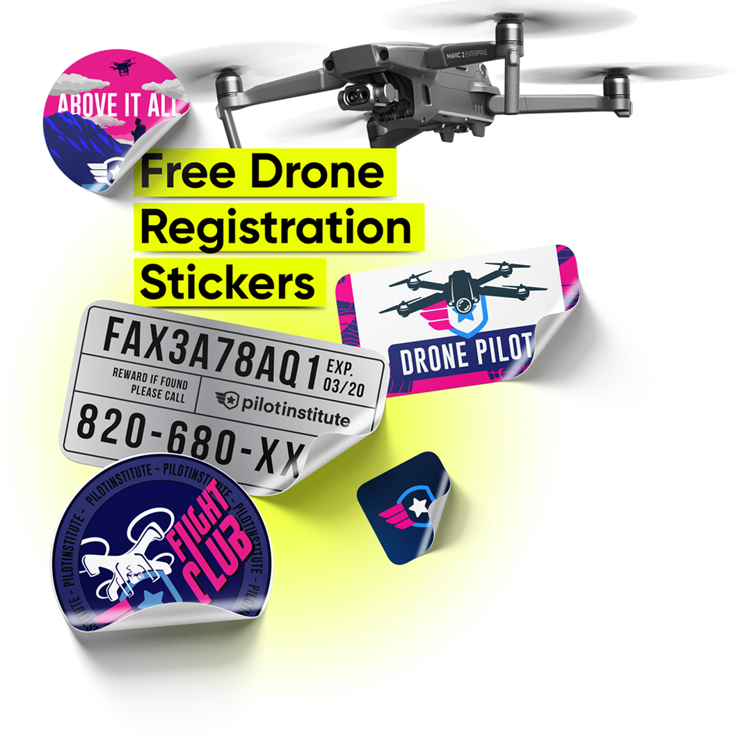 Free FAA Drone Registration Stickers