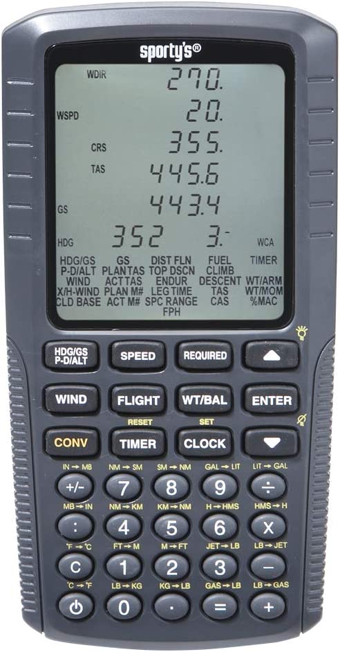 Sporty’s Electronic E6B Flight Computer