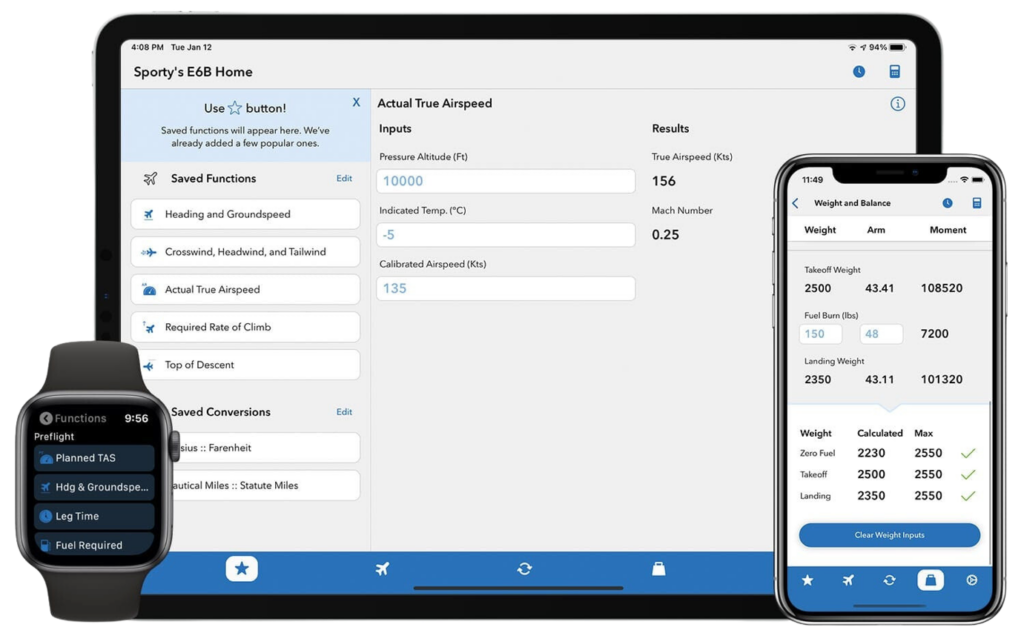 Sporty's E6B Flight Computer App