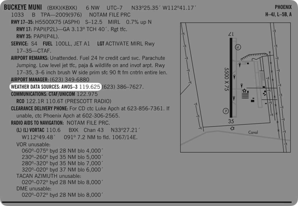 KBXK Airport Information AWOS