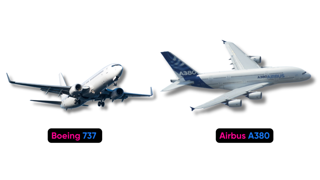 Boeing 737 vs. Airbus A380