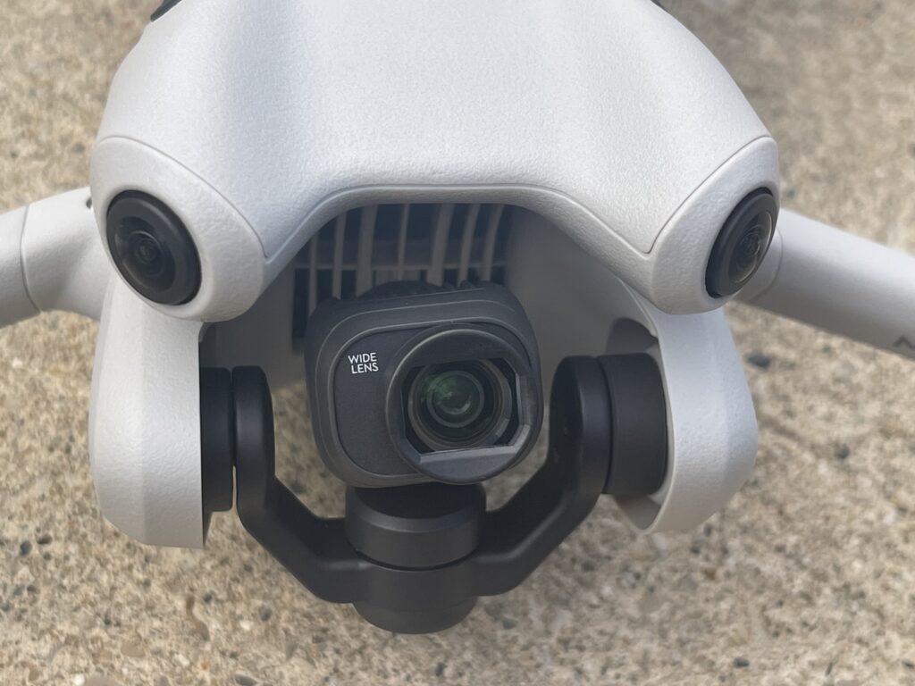 DJI Mini 4 Pro wide-angle lens